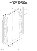 CABINET TRIM PARTS Diagram and Parts List for KSSS48QMW00  KitchenAid Refrigerator
