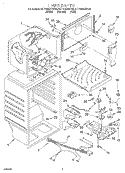 LINER Diagram and Parts List for 8ET16NKXDG03  Whirlpool Refrigerator