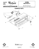 CONSOLE Diagram and Parts List for DU8700XT1  Whirlpool Dishwasher