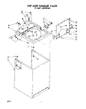 TOP AND CABINET, LIT/OPTIONAL Diagram and Parts List for LA6100XSW0  Whirlpool Washer