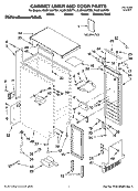 CABINET LINER AND DOOR PARTS Diagram and Parts List for KUIS15NRTS1  KitchenAid Ice Maker