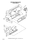 CONTROL PANEL Diagram and Parts List for KAWE900TWH1  KitchenAid Washer
