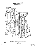 FREEZER DOOR Diagram and Parts List for ED25SMXLWR0  Whirlpool Refrigerator