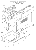 DOOR AND DRAWER Diagram and Parts List for KESC307BAL9  KitchenAid Range