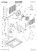 UNIT PARTS Diagram and Parts List for CA12WRR0  Crosley Air Conditioner