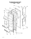 REFRIGERATOR DOOR Diagram and Parts List for ED20ZKXBW00  Whirlpool Refrigerator