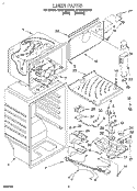 LINER Diagram and Parts List for ET20PMXDN01  Whirlpool Refrigerator