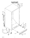 CABINET, LIT/OPTIONAL Diagram and Parts List for EV170NXYN00  Whirlpool Freezer