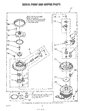 PUMP AND MOTOR Diagram and Parts List for DU9903XL1  Whirlpool Dishwasher