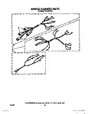 WIRING HARNESS Diagram and Parts List for RF3105XXN0  Whirlpool Range