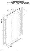 CABINET TRIM PARTS Diagram and Parts List for KSSS36FKT02  KitchenAid Refrigerator
