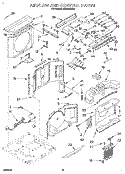 AIRFLOW AND CONTROL Diagram and Parts List for ACE082XD0  Whirlpool Air Conditioner