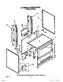 EXTERNAL OVEN Diagram and Parts List for FLP310VW5  Roper Range