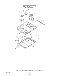 COOK TOP Diagram and Parts List for F7107W1  Roper Range