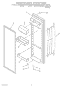 REFRIGERATOR DOOR PARTS Diagram and Parts List for ES2FHAXSA02  Whirlpool Refrigerator
