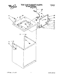 TOP AND CABINET, LIT/OPTIONAL Diagram and Parts List for 6LBR7255BQ2  Whirlpool Washer