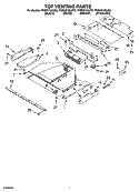 TOP VENTING PARTS Diagram and Parts List for YKBHC109JB0  KitchenAid Microwave Oven Combo