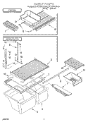 SHELF, LIT/OPTIONAL Diagram and Parts List for 8ET18NKXFW00  Whirlpool Refrigerator