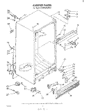 CABINET Diagram and Parts List for ET20AKXLWR2  Whirlpool Refrigerator