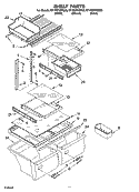 SHELF PARTS Diagram and Parts List for ET1FHTXMQ00  Whirlpool Refrigerator
