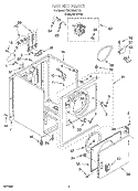 SECTION Diagram and Parts List for SEDX600HQ0  Whirlpool Dryer
