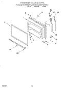 FREEZER DOOR, LIT/OPTIONAL Diagram and Parts List for KTRS22MGBL01  KitchenAid Refrigerator