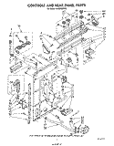 CONTROLS AND REAR PANEL Diagram and Parts List for LA6300XPW6  Whirlpool Washer