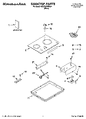 COOKTOP PARTS, MISCELLANEOUS PARTS Diagram and Parts List for KECC056RBL01  KitchenAid Cooktop