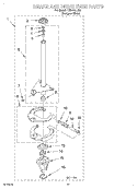 BRAKE AND DRIVE TUBE Diagram and Parts List for LBR4121JQ0  Whirlpool Washer