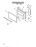 FREEZER DOOR, OPTIONAL Diagram and Parts List for KTRP19KJBT00  KitchenAid Refrigerator