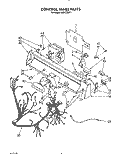 CONTROL PANEL, LIT/OPTIONAL Diagram and Parts List for KUDC220T1  KitchenAid Dishwasher