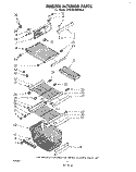 FREEZER INTERIOR Diagram and Parts List for EHD262MKWR0  Whirlpool Refrigerator