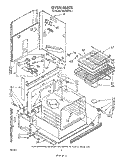 OVEN Diagram and Parts List for RS676PXV1  Whirlpool Range
