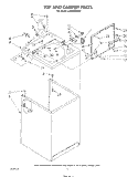 TOP AND CABINET , LITERATURE AND OPTIONAL Diagram and Parts List for LA5580XSW2  Whirlpool Washer