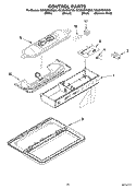 CONTROL PARTS Diagram and Parts List for GC5SHEXNB03  Whirlpool Refrigerator