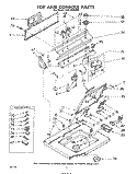 TOP AND CONSOLE , LIT/OPTIONAL Diagram and Parts List for LHA6480W1  Whirlpool Washer