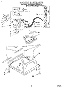 MACHINE BASE Diagram and Parts List for LBR6133DQ0  Whirlpool Washer