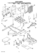 UNIT PARTS Diagram and Parts List for ED2VHEXTB01  Whirlpool Refrigerator