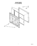 SECTION Diagram and Parts List for RH1000RYW00  Roper Freezer