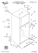 CABINET, LITERATURE Diagram and Parts List for ET18NMXJN00  Whirlpool Refrigerator