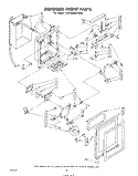 DISPENSER FRONT Diagram and Parts List for ED25EMXPWR0  Whirlpool Refrigerator