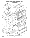 UPPER CHASSIS AND COMPONENT Diagram and Parts List for KEES702SWB1  KitchenAid Microwave Oven Combo