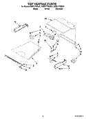 TOP VENTING PARTS, OPTIONAL PARTS (NOT INCLUDED) Diagram and Parts List for KEBS177SWH01  KitchenAid Wall Oven