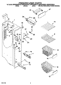 FREEZER LINER PARTS Diagram and Parts List for KSRP22FSSS00  KitchenAid Refrigerator