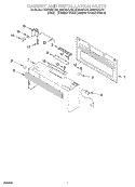 CABINET AND INSTALLATION, OPTIONAL Diagram and Parts List for MH8150XJT0  Whirlpool Microwave