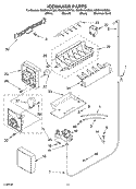 ICEMAKER PARTS Diagram and Parts List for GS2SHAXKT02  Whirlpool Refrigerator