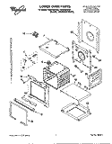 LOWER OVEN Diagram and Parts List for RBD245PDQ6  Whirlpool Wall Oven