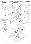 SECTION Diagram and Parts List for LER5634DQ1  Whirlpool Dryer