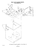 TOP AND CABINET , LITERATURE AND OPTIONAL Diagram and Parts List for KAWE742VWH0  KitchenAid Washer