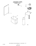 ACCESSORY Diagram and Parts List for KU1550VP0  Roper Trash Compactor